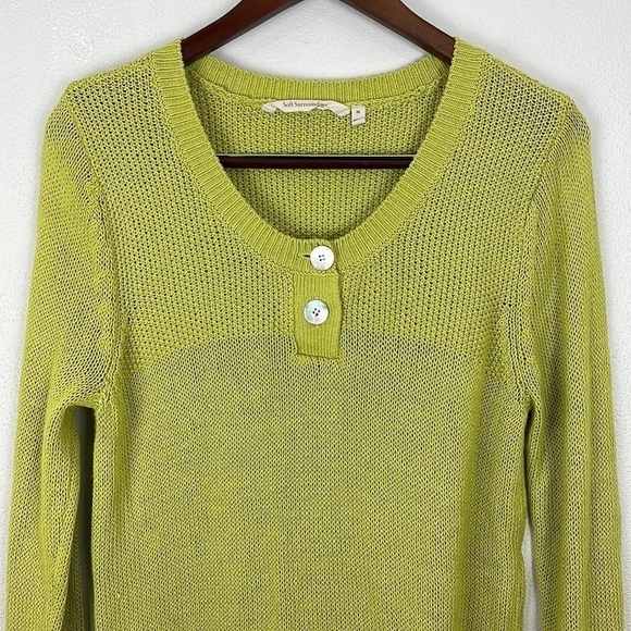 Soft Surroundings Crochet Knit Tunic Sweater - Picture 2 of 9